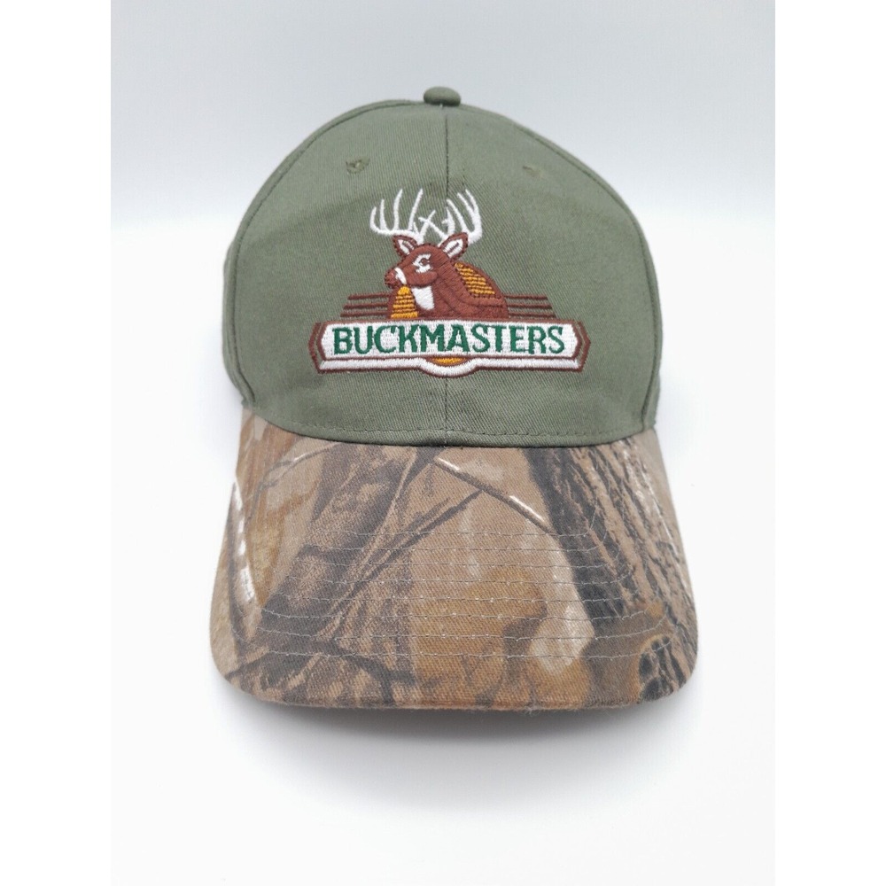 Buckmasters Men's Hook & Loop Adjustable Camo Brim Hat 100% Cotton